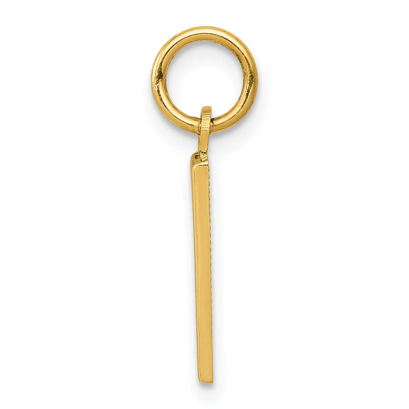 14k yellow gold small polished number 1 Pendant
