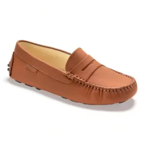 2582 - Rust Sahara Girls Mocassin Loafer