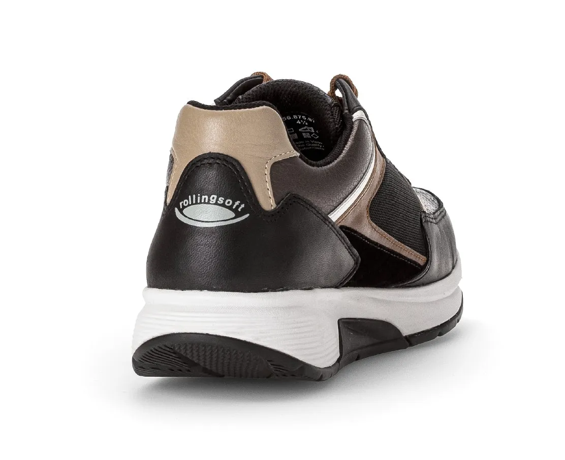 '56.875.87' women's rolling sneaker - Black