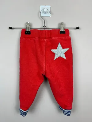 6-9m Boden red star joggers