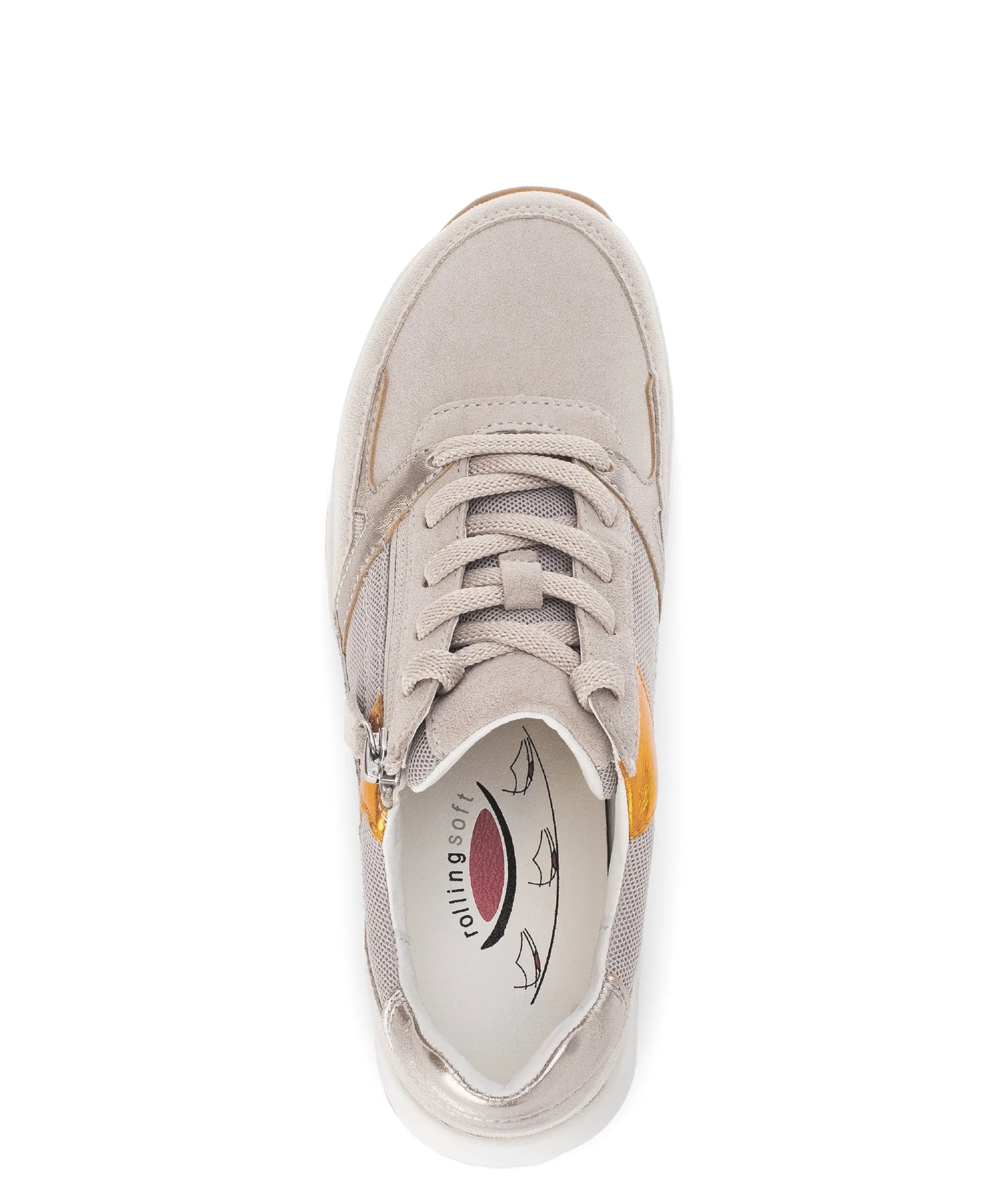'66.958.33' women's rolling sneaker - beige