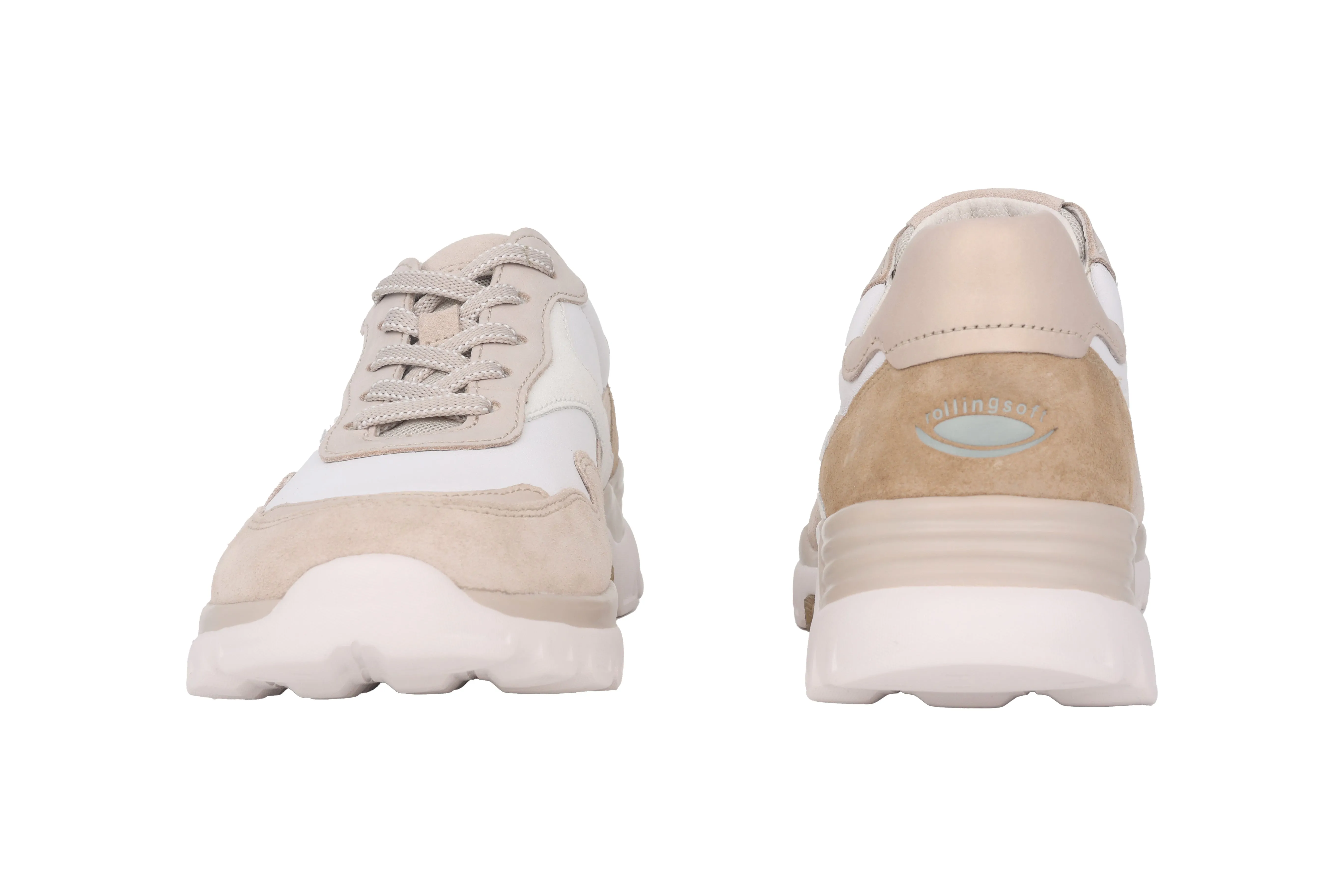 '86.986.51' women's walking rolling sneaker - white