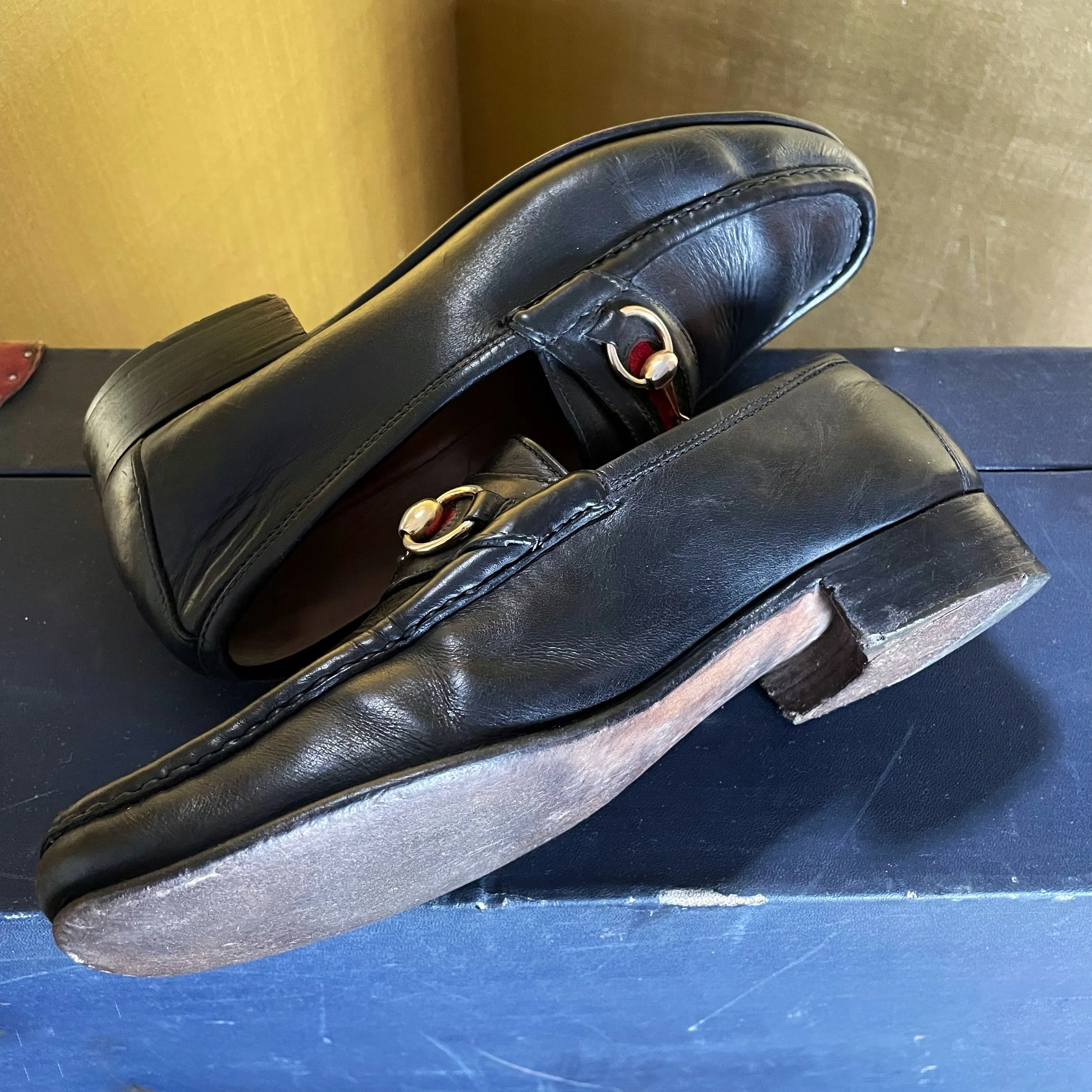 A PAIR OF CLASSIC 1970s GUCCI LOAFERS