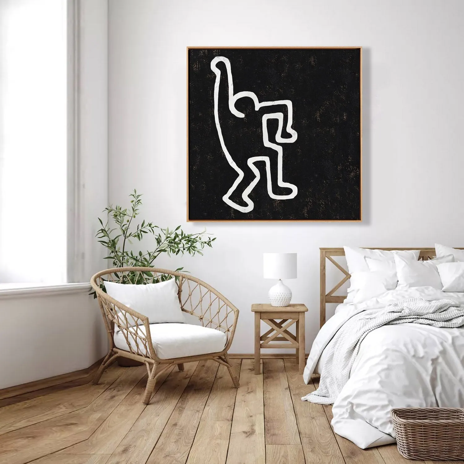 Abstract Dancing Man Painting H202SR