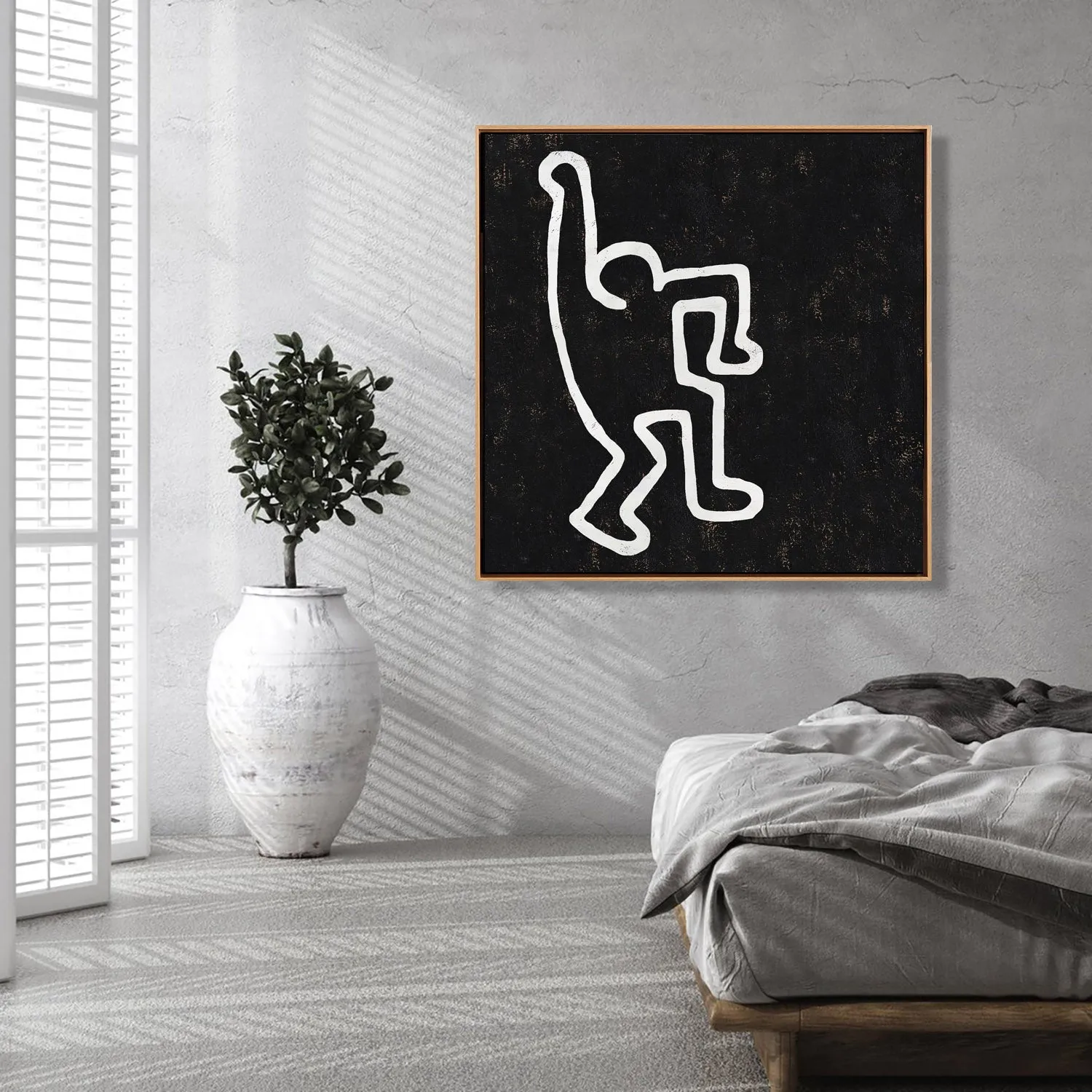 Abstract Dancing Man Painting H202SR