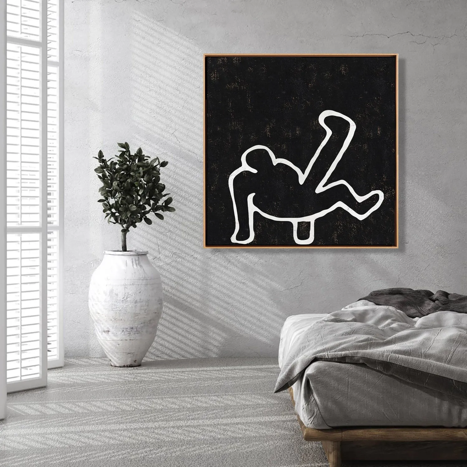 Abstract Dancing Man Painting H205SR