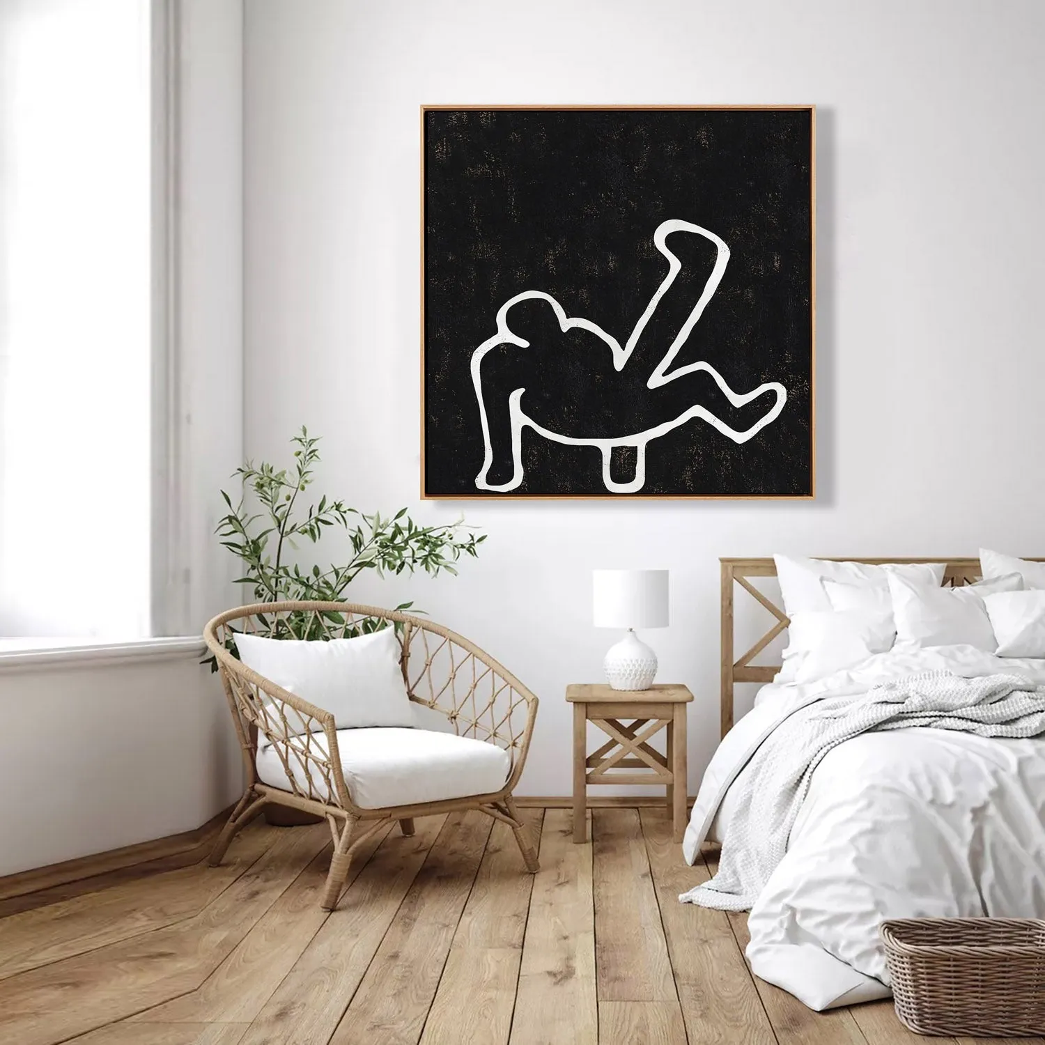 Abstract Dancing Man Painting H205SR
