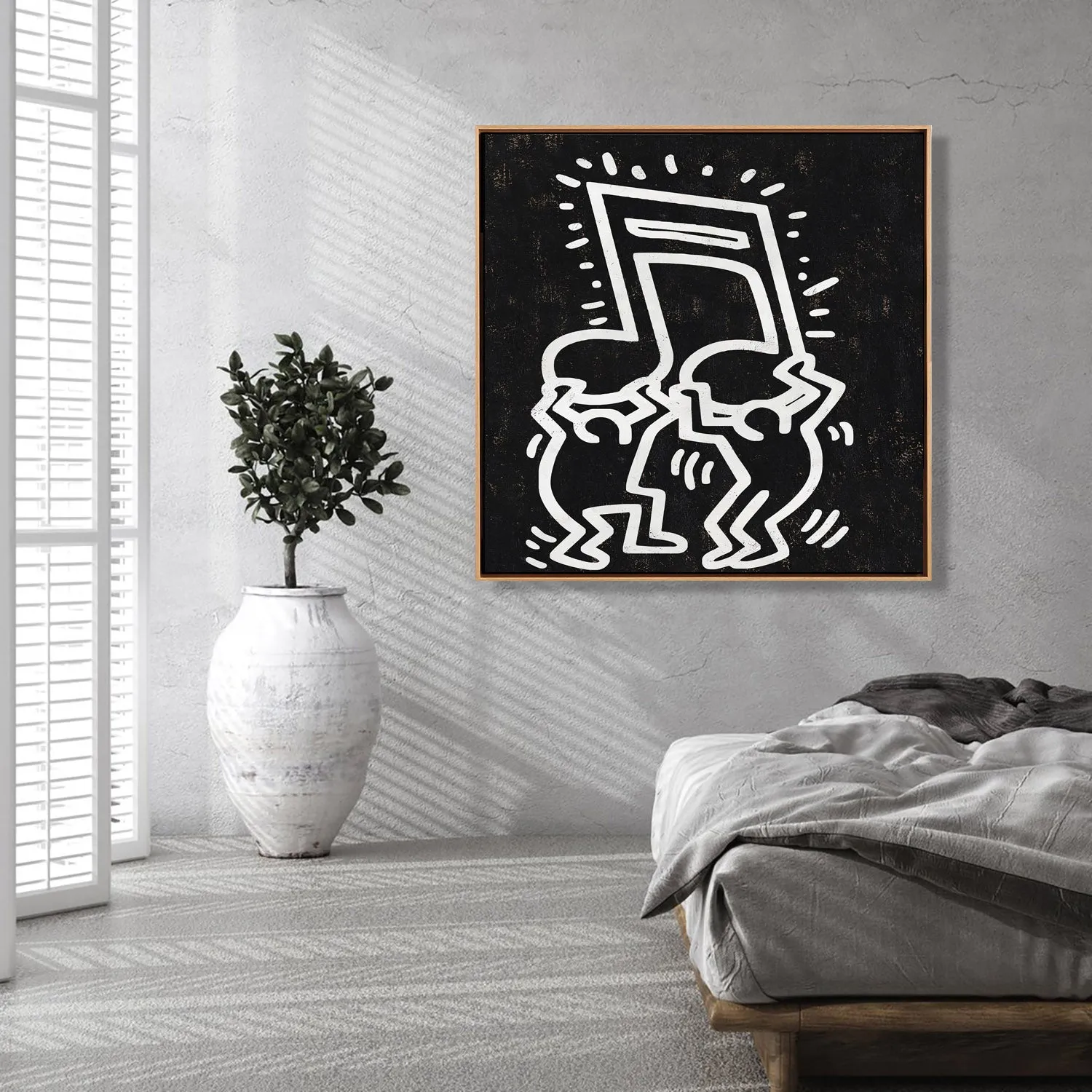 Abstract Dancing Man Painting H307SR