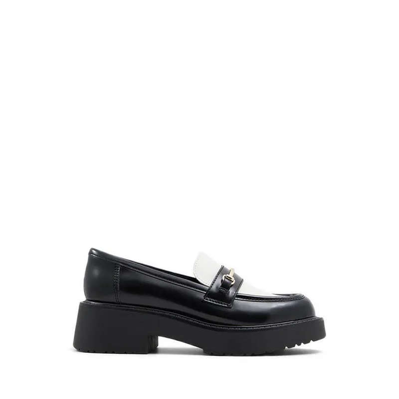 ALDO Grundgens Women Loafer Shoe - White/Black