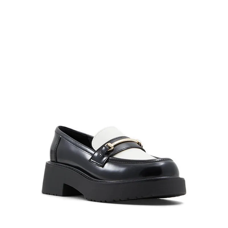 ALDO Grundgens Women Loafer Shoe - White/Black