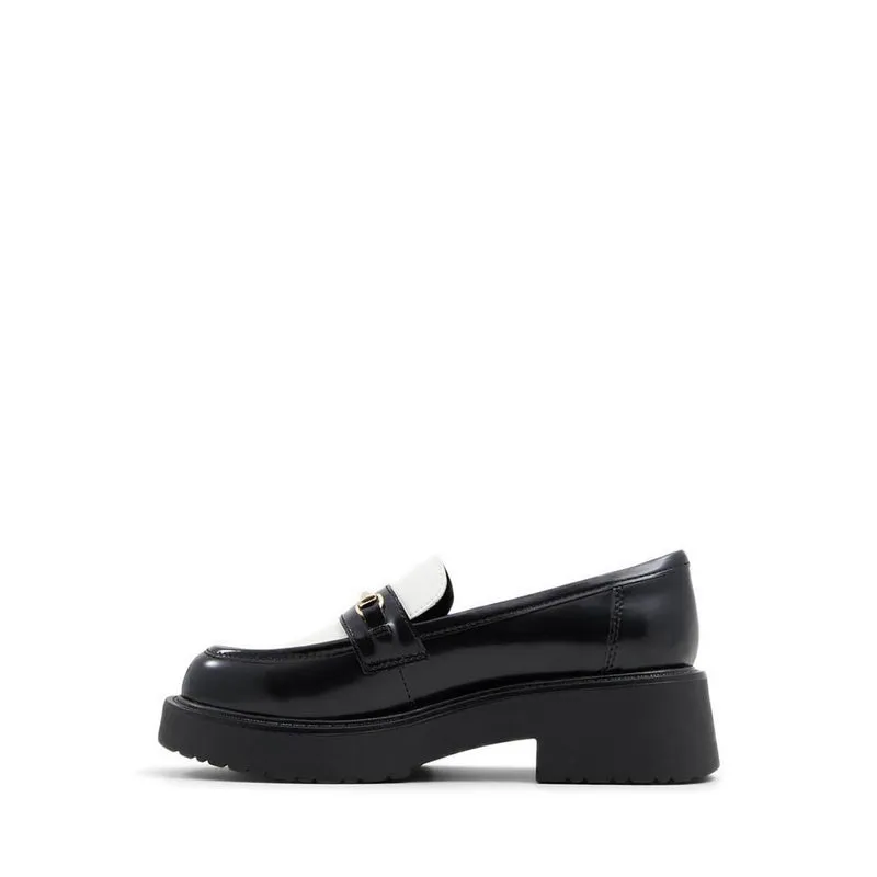 ALDO Grundgens Women Loafer Shoe - White/Black