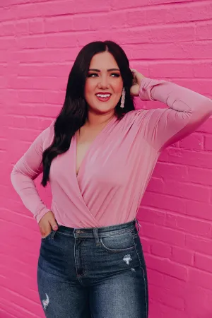All Eyes on Me Bodysuit - Mauve