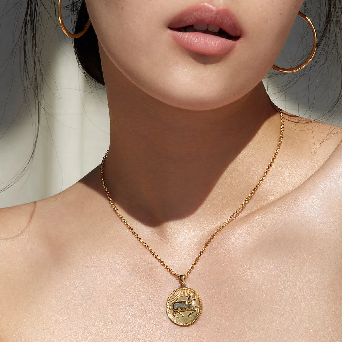 Aries Zodiac Pendant Necklace
