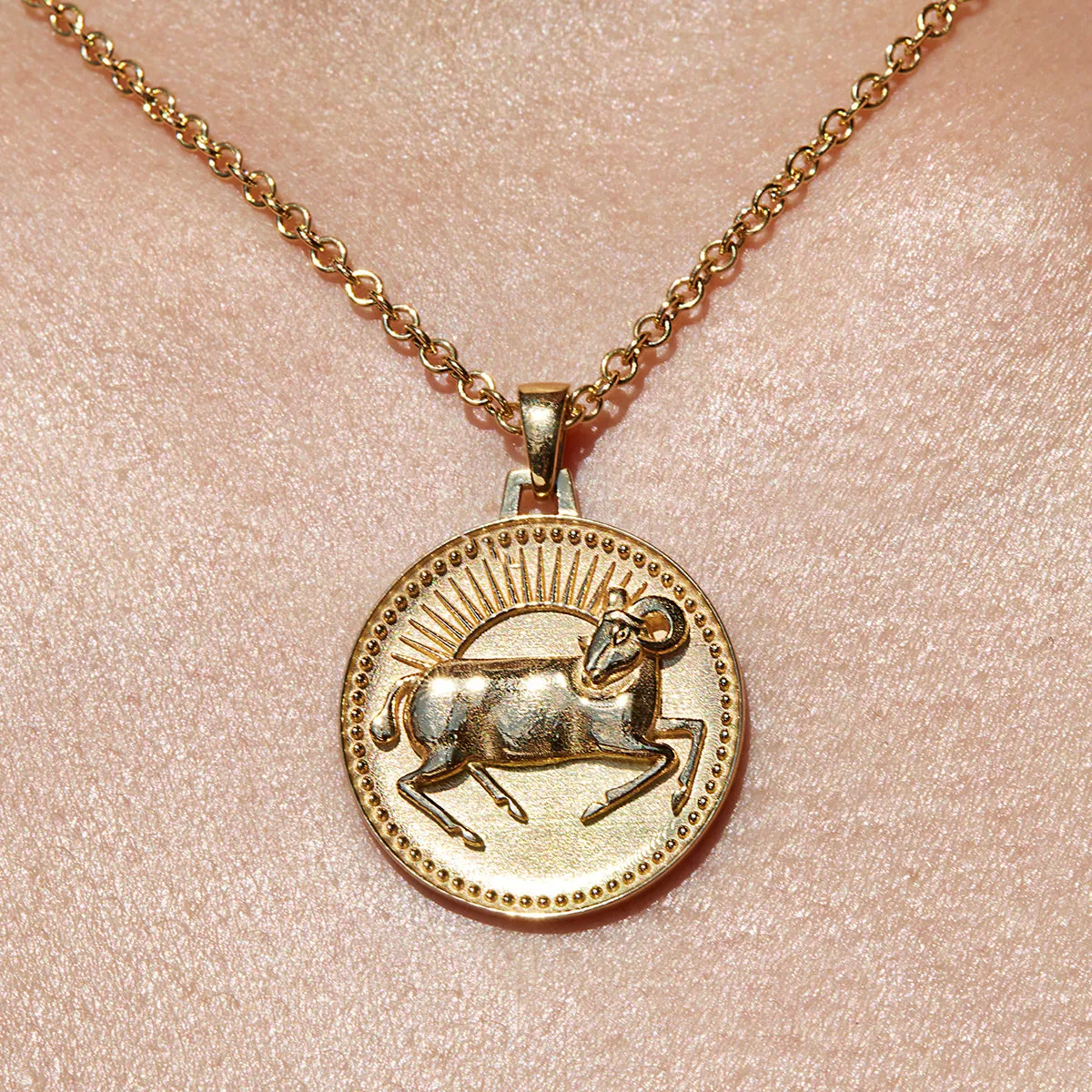 Aries Zodiac Pendant Necklace