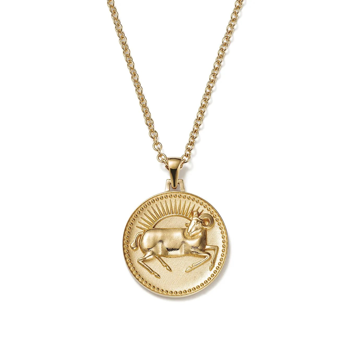 Aries Zodiac Pendant Necklace