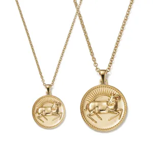 Aries Zodiac Pendant Necklace