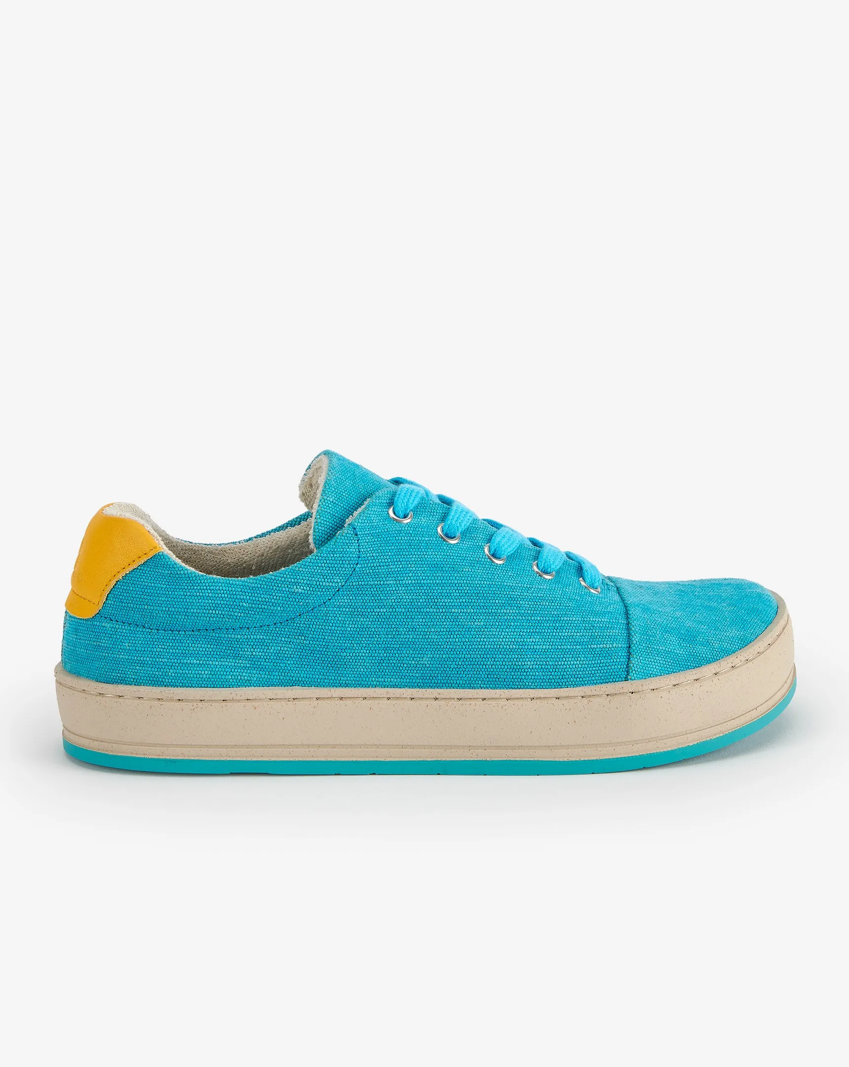 Asher Mali Recycled Vintage Lace-Up Shoes | Ciel Acide Blue