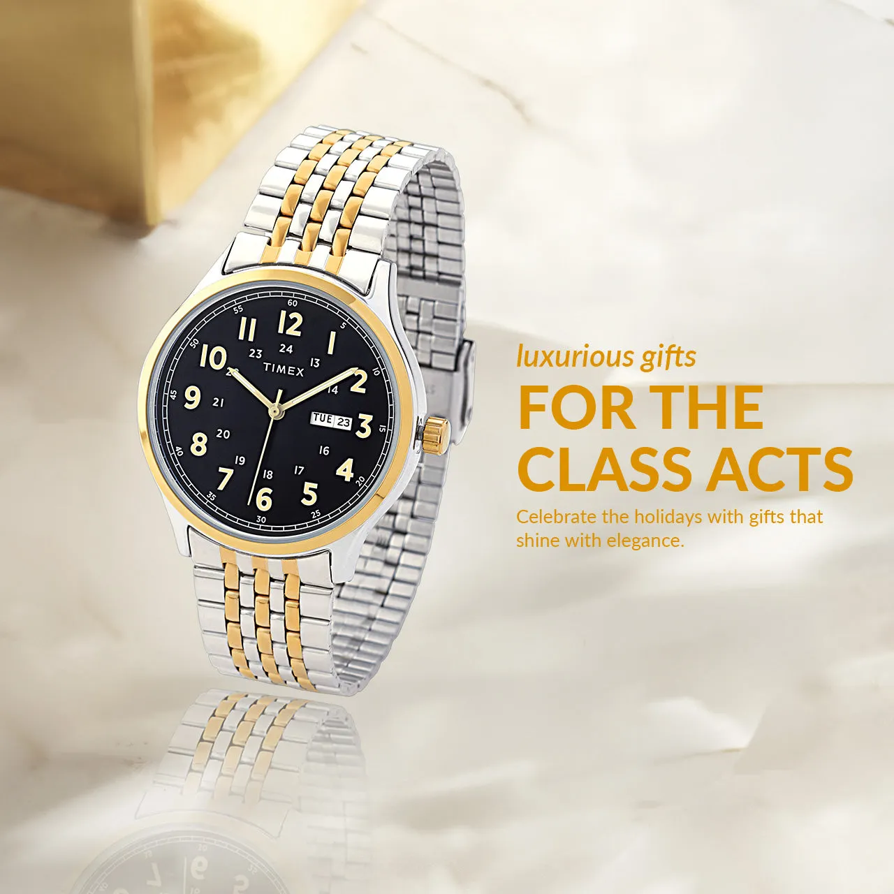 Avon Timex Unisec Two-toned Watch with Date Function