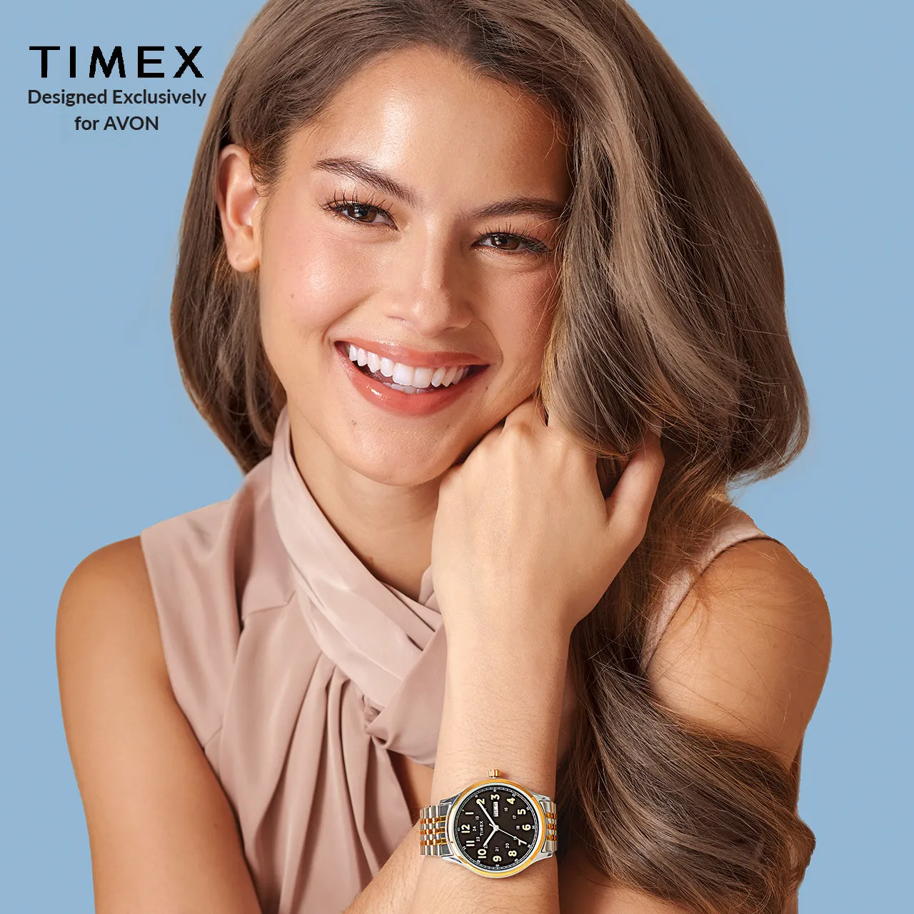 Avon Timex Unisec Two-toned Watch with Date Function