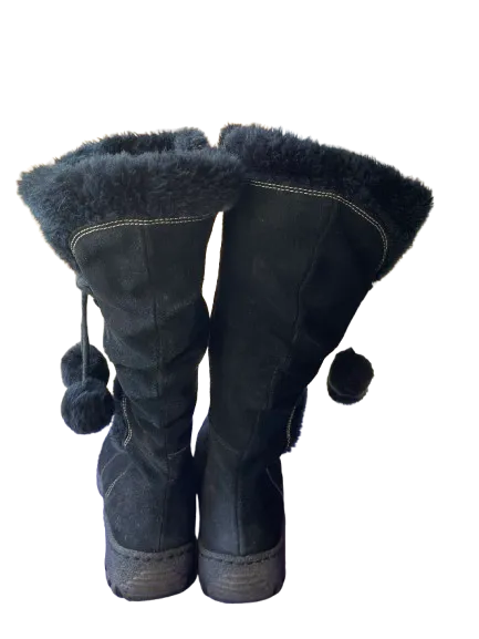 Beartraps Black Suede Tall Boots