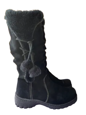 Beartraps Black Suede Tall Boots