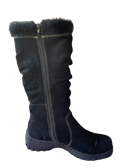 Beartraps Black Suede Tall Boots