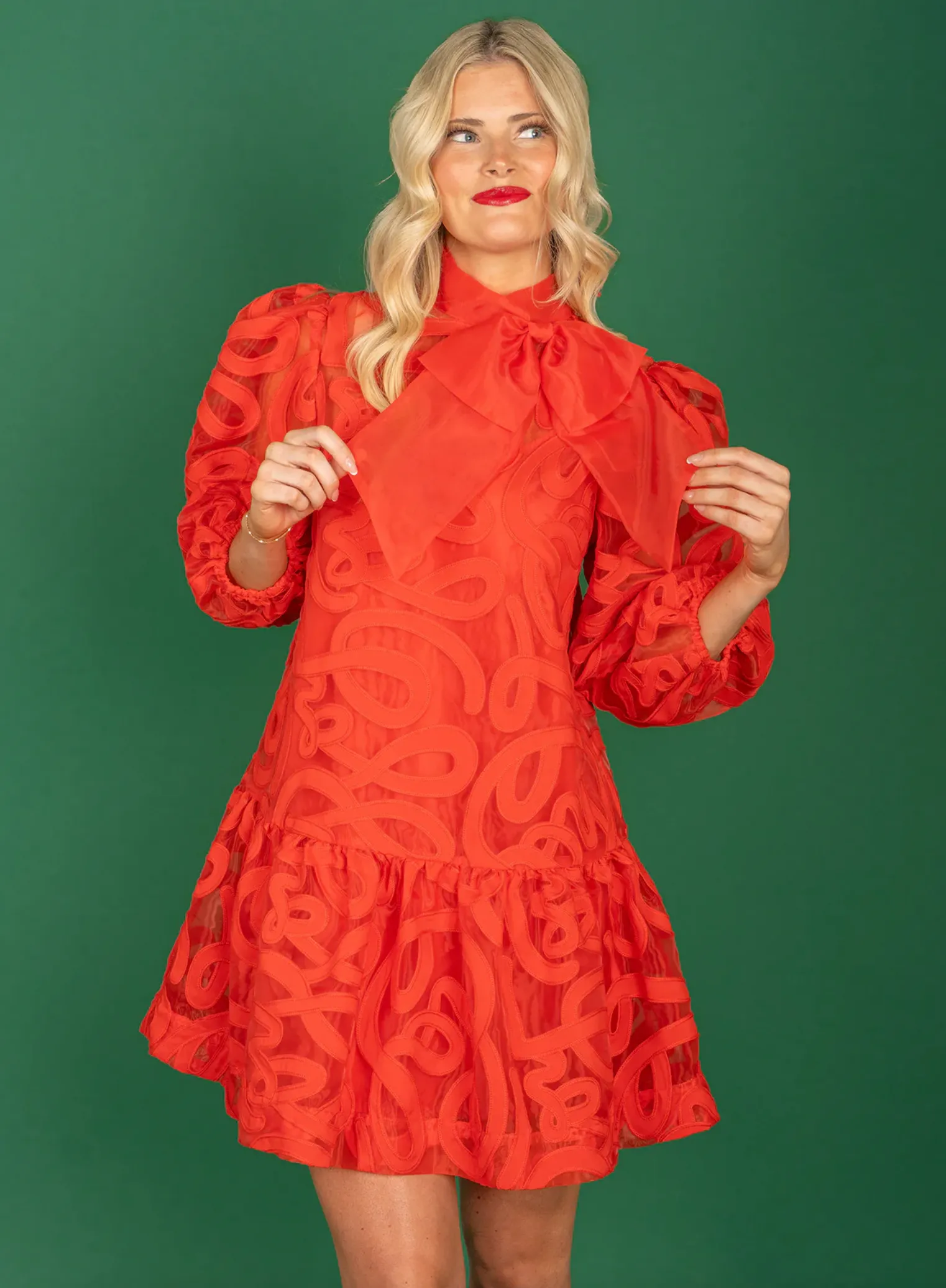 Bella Dress | Joy/Holly Red