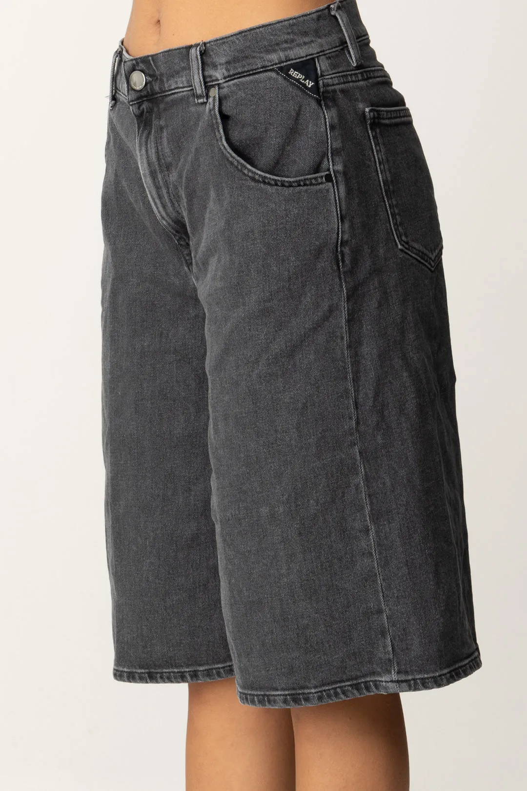 Bermuda In Jeans a Vita Alta