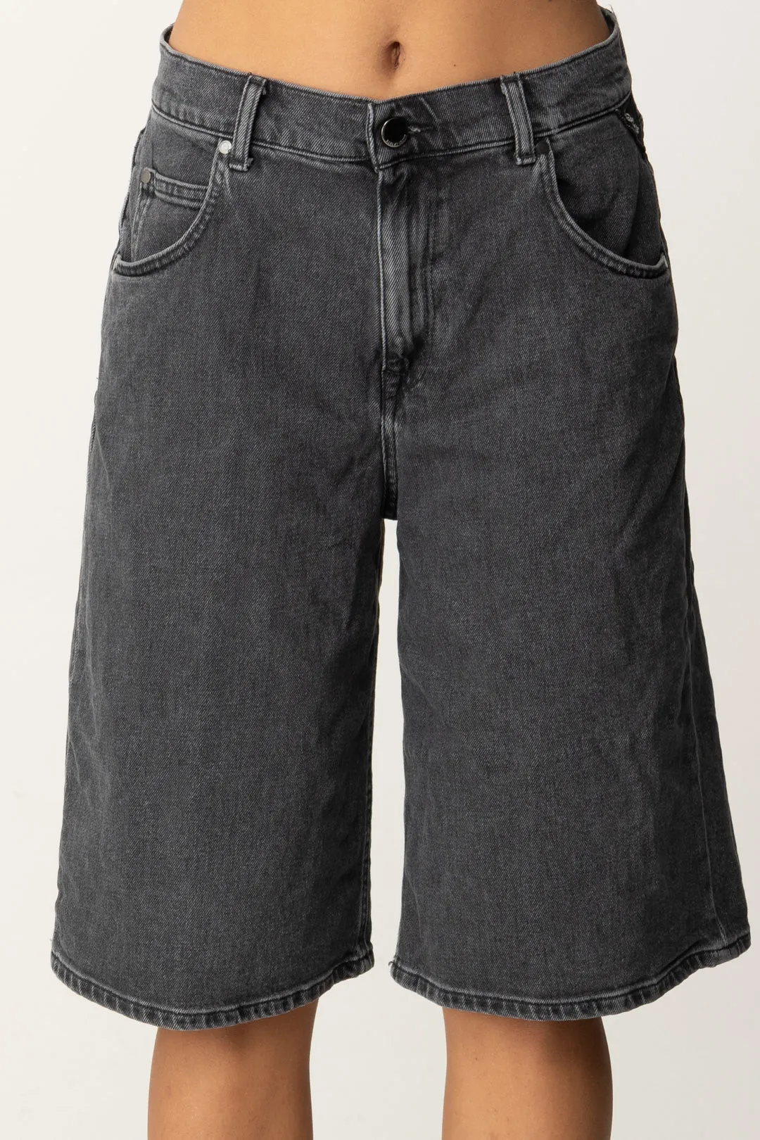 Bermuda In Jeans a Vita Alta