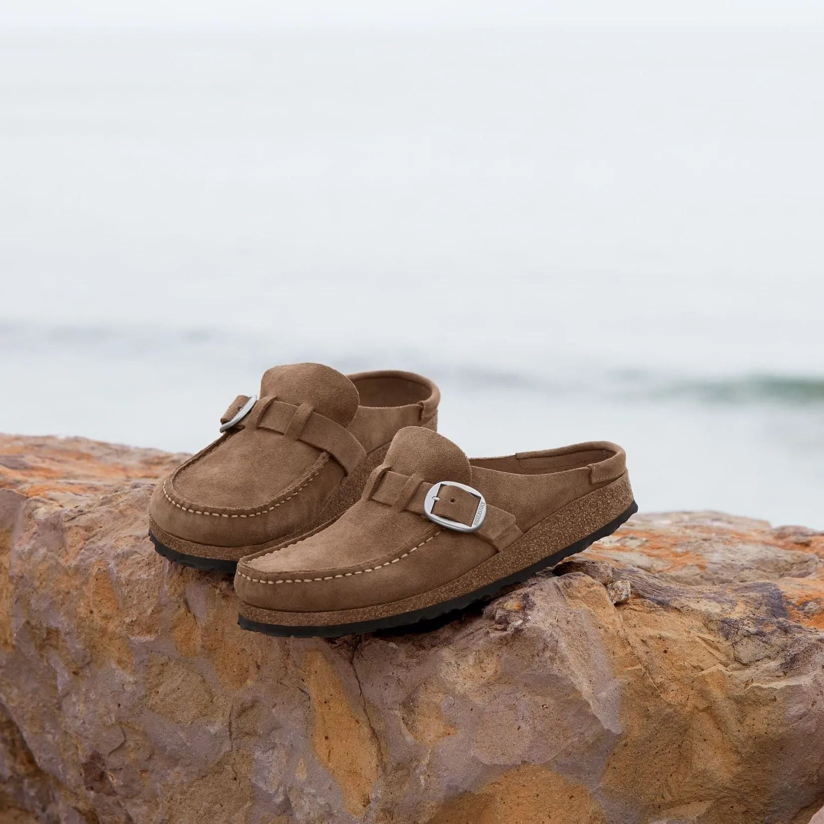 Birkenstock Buckley gray taupe suede