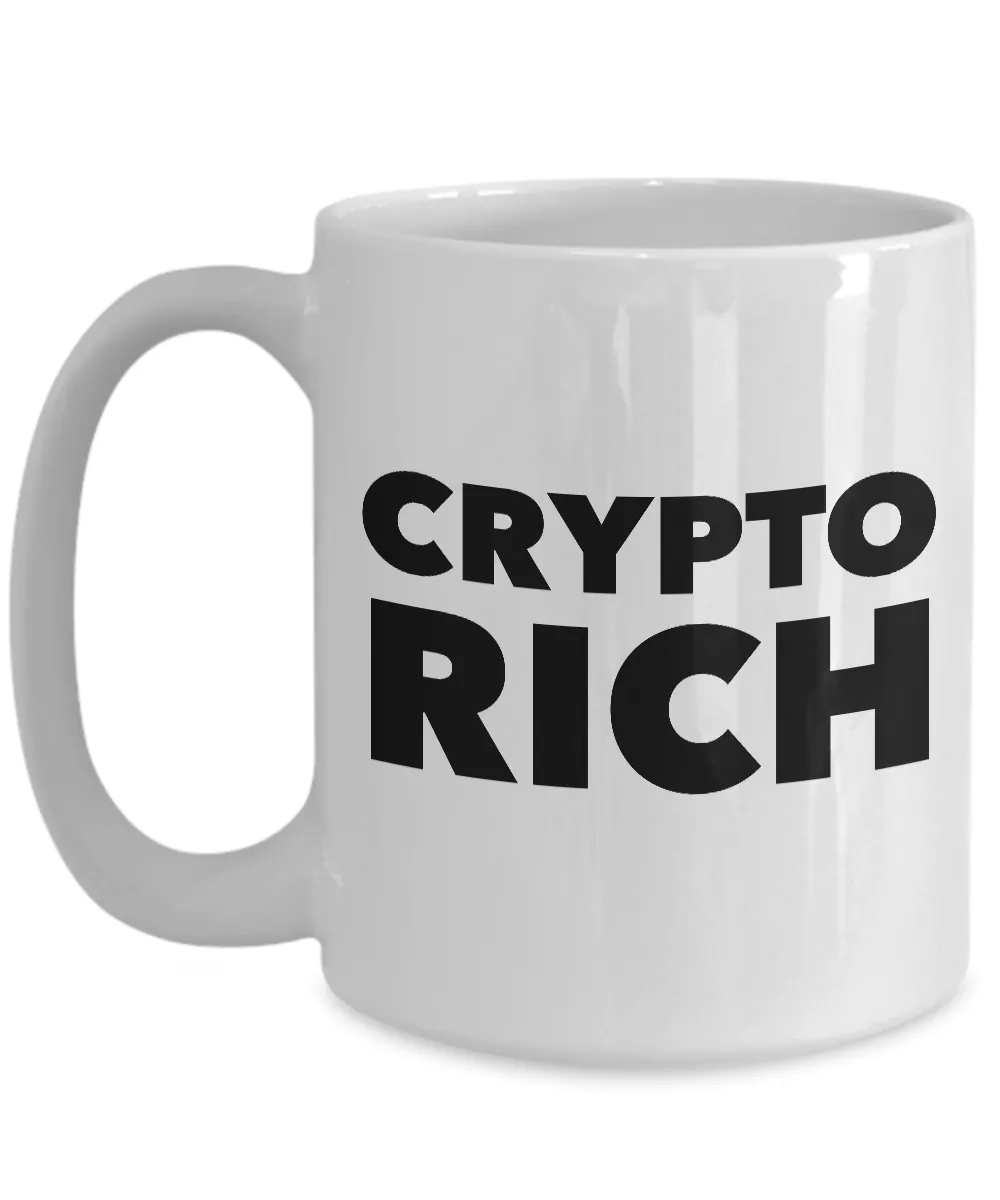 Bitcoin Millionaire Mug - Crypto Rich Ceramic Coffee Mug Gift