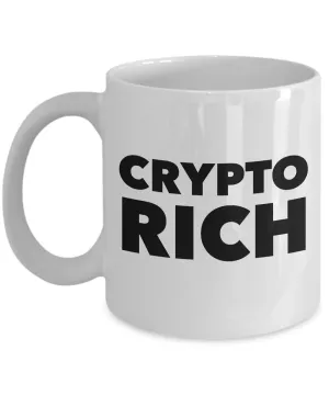 Bitcoin Millionaire Mug - Crypto Rich Ceramic Coffee Mug Gift