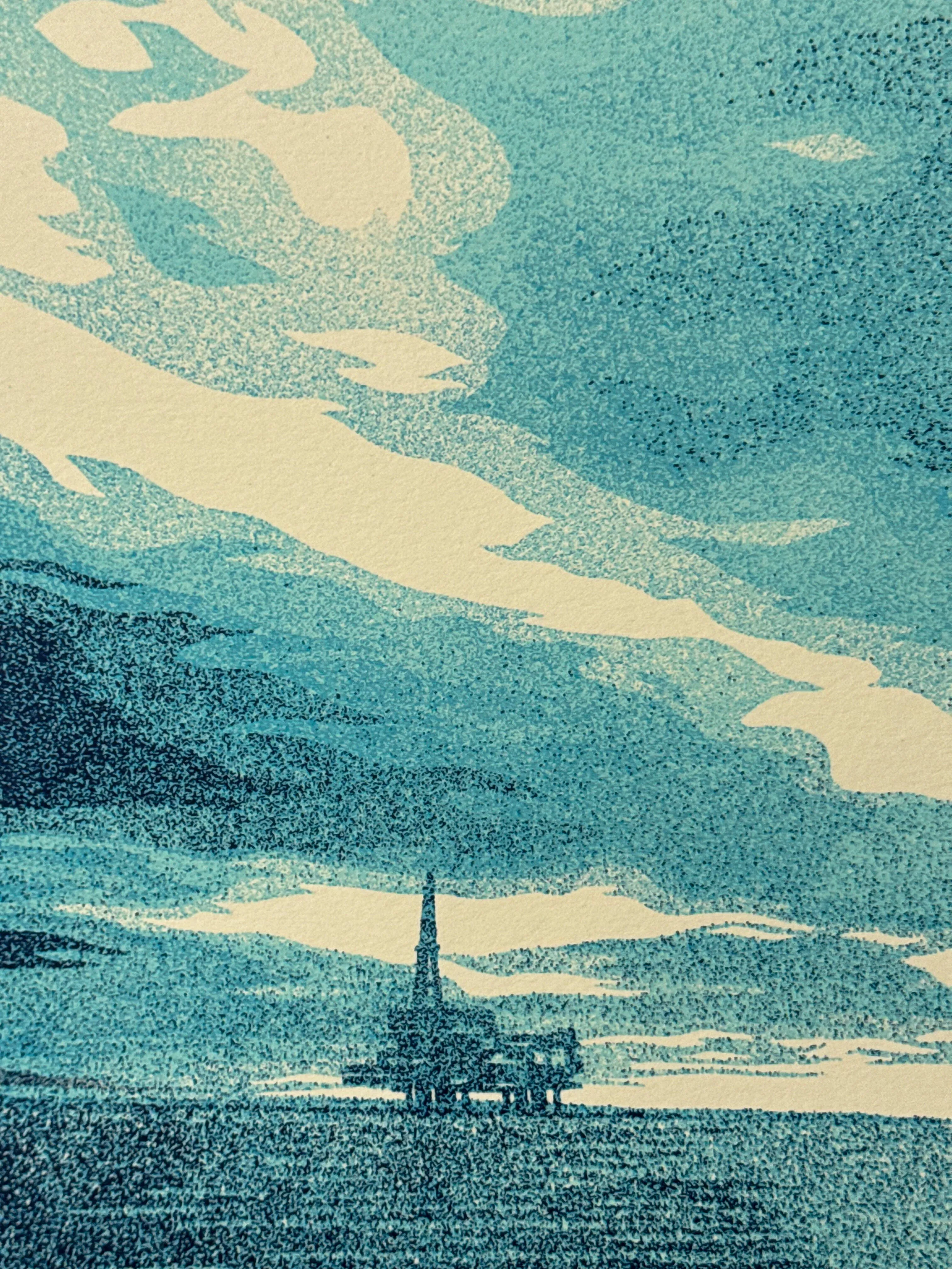 Bliss At The Cliff's Edge Letterpress