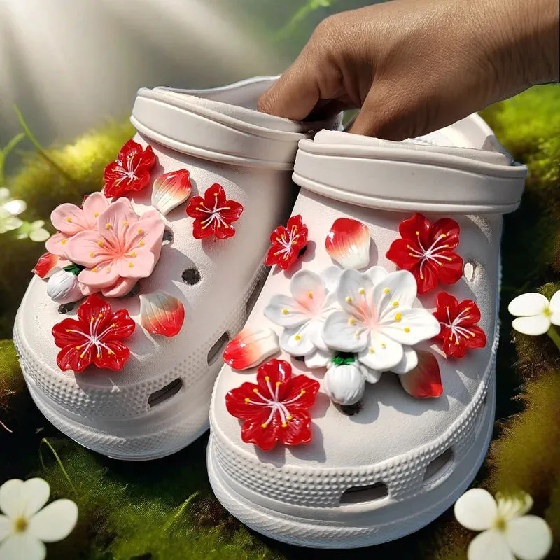 Blumen Clogs-Deko