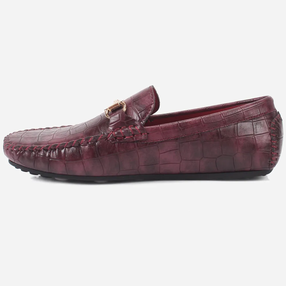 Boys "ROCKY" Textured Slip-ons Moccasins