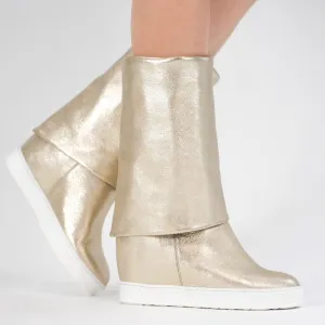 Brave Gold Metallic Boot