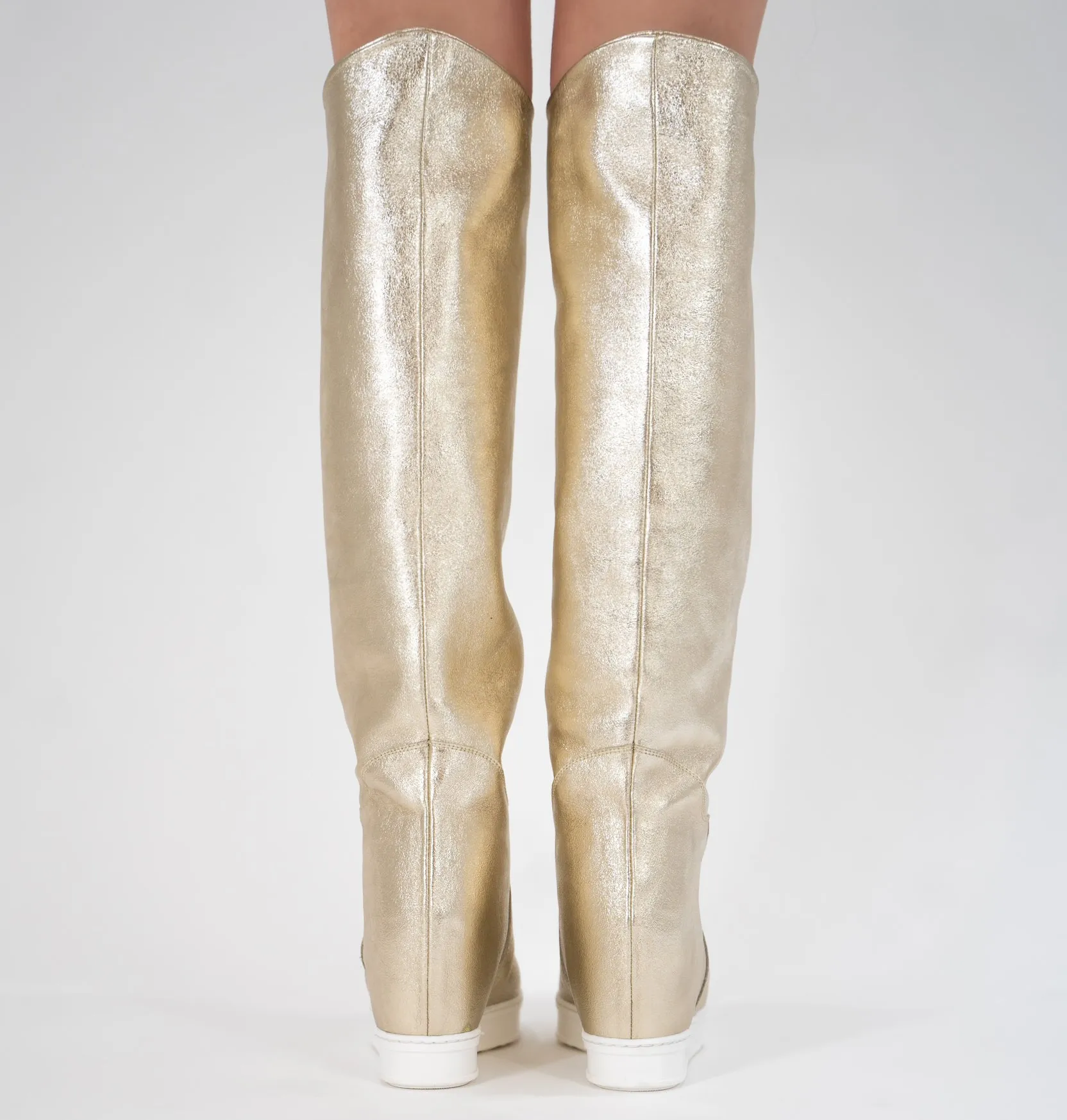 Brave Gold Metallic Boot
