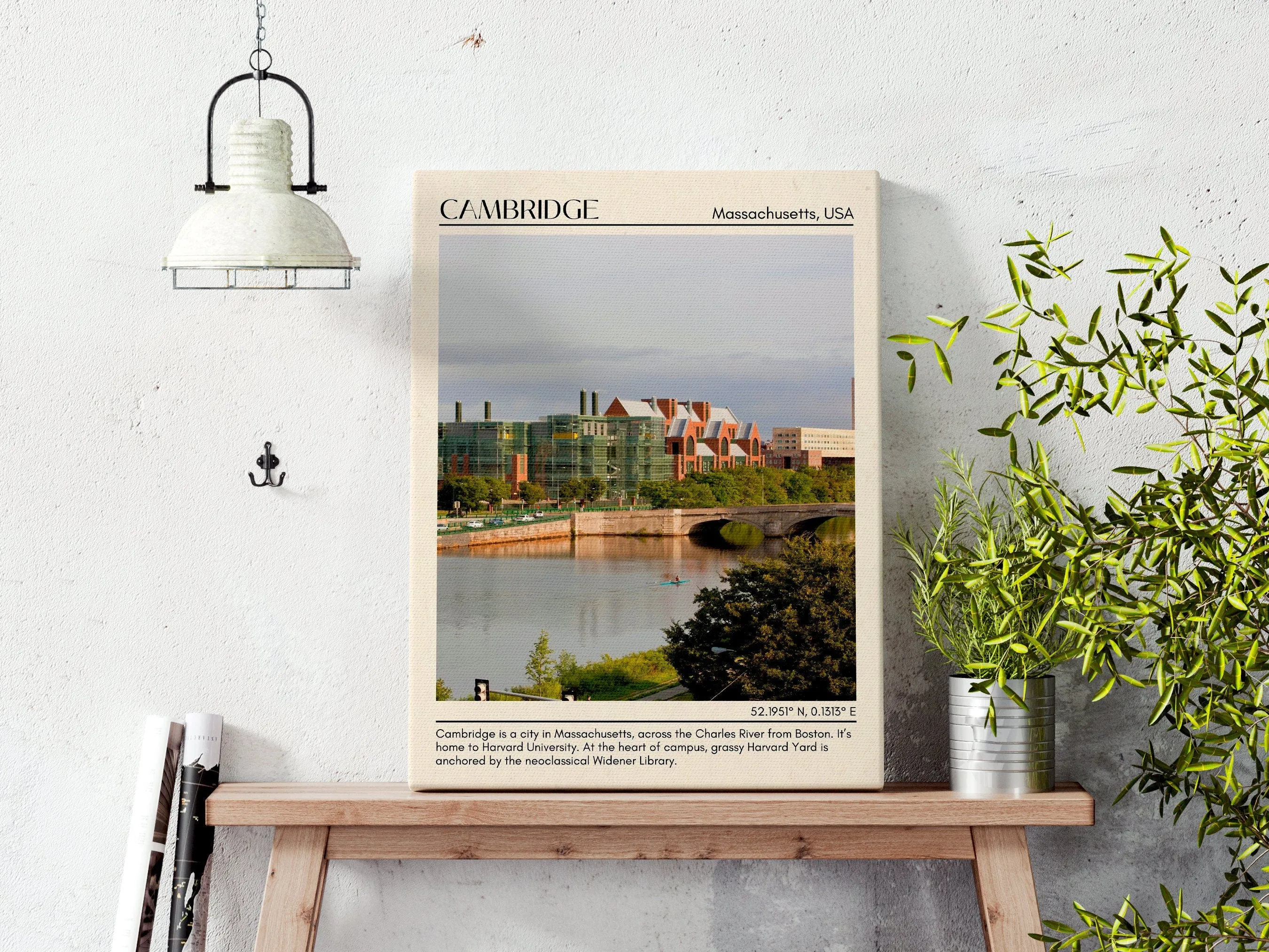 Cambridge Minimal Wall Art, Massachusettss, USA