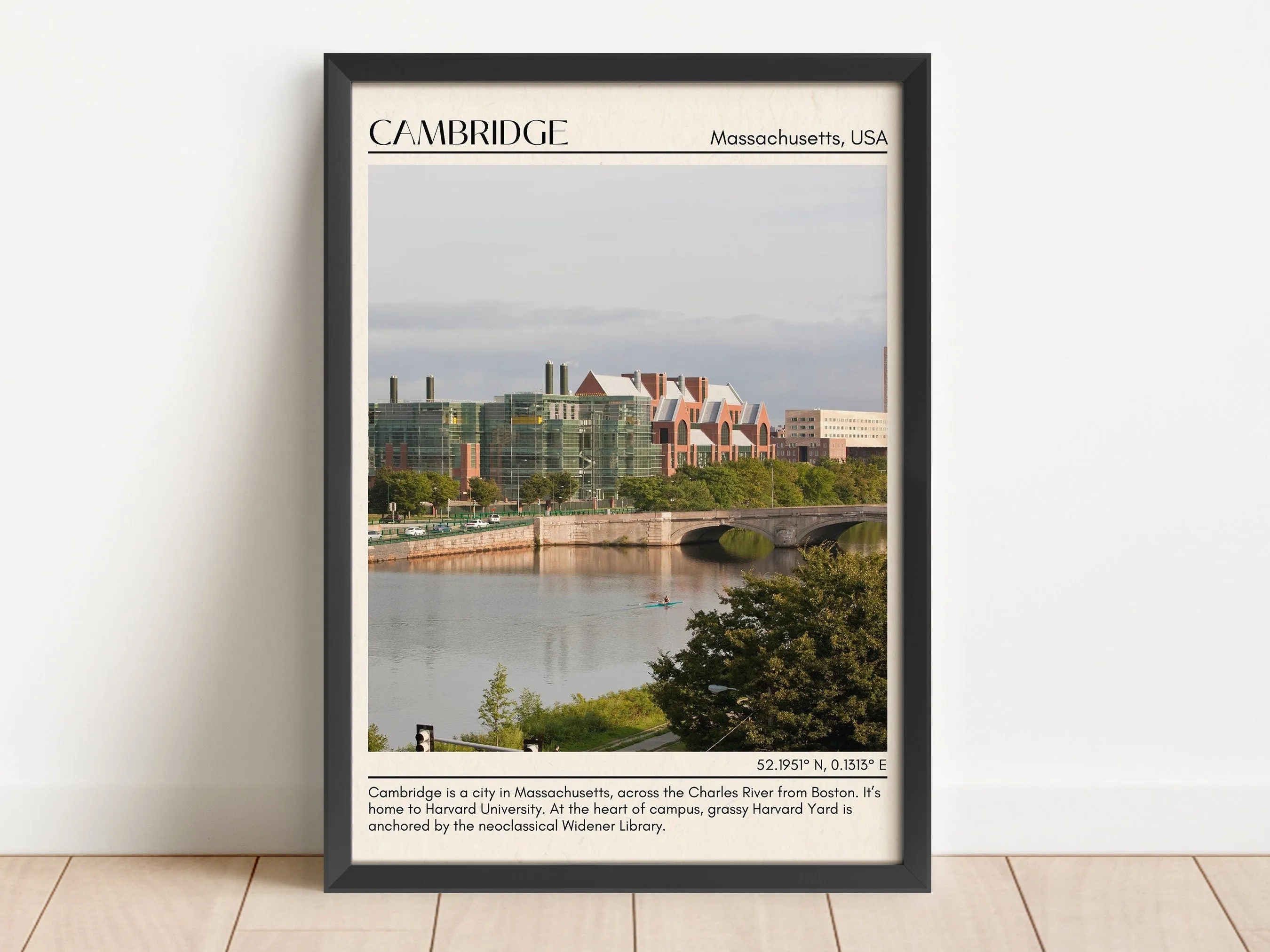 Cambridge Minimal Wall Art, Massachusettss, USA