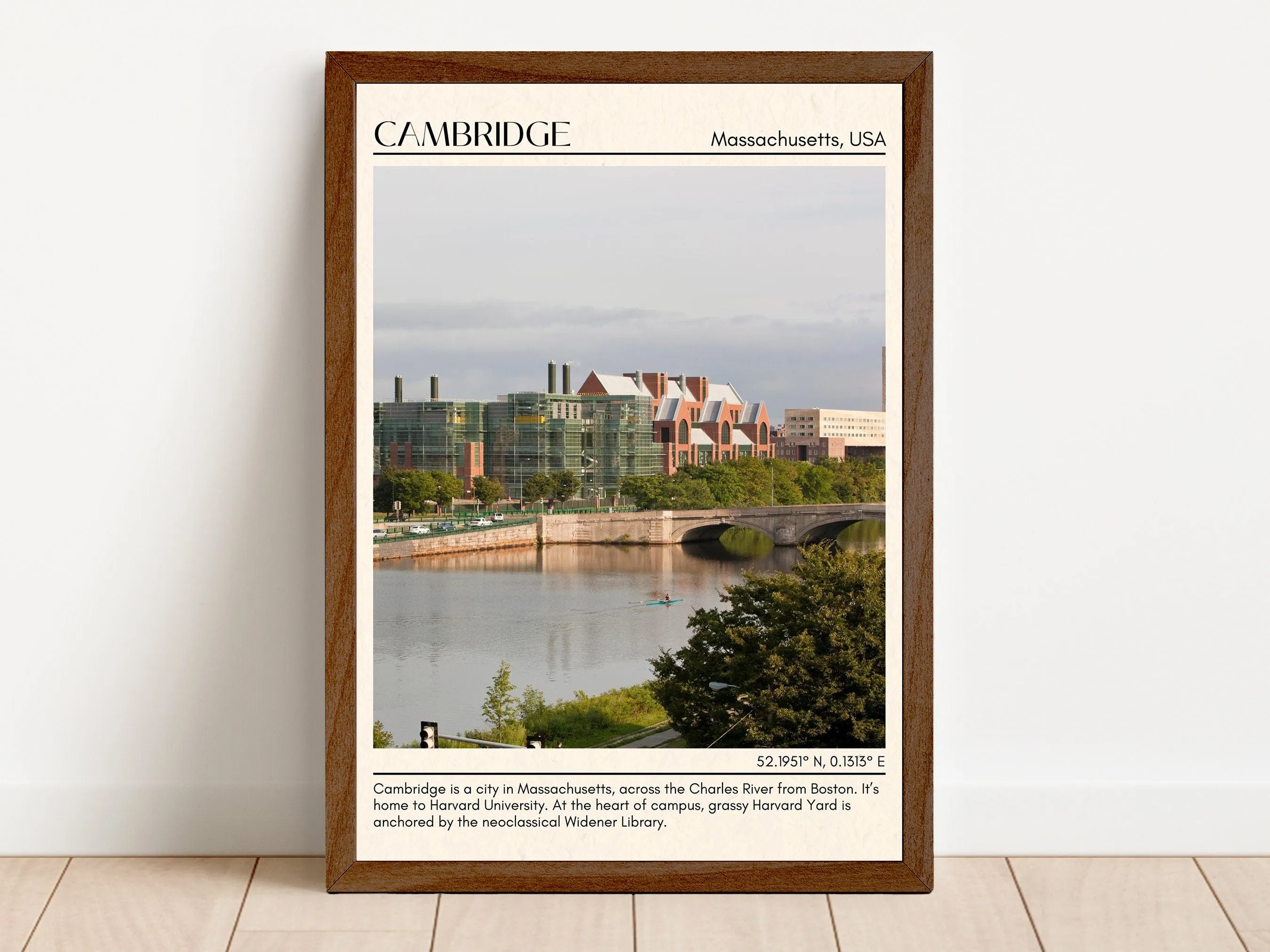 Cambridge Minimal Wall Art, Massachusettss, USA