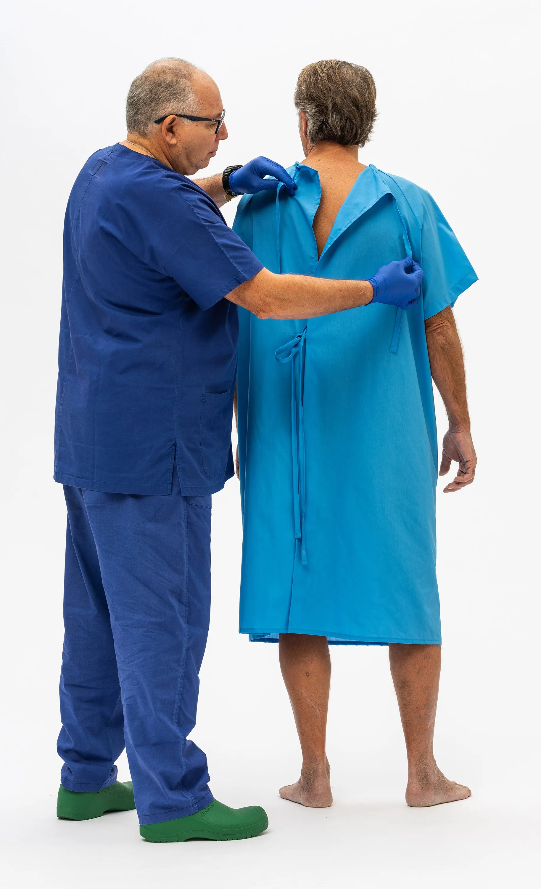 Camice ospedaliero pre/post operatorio per pazienti
