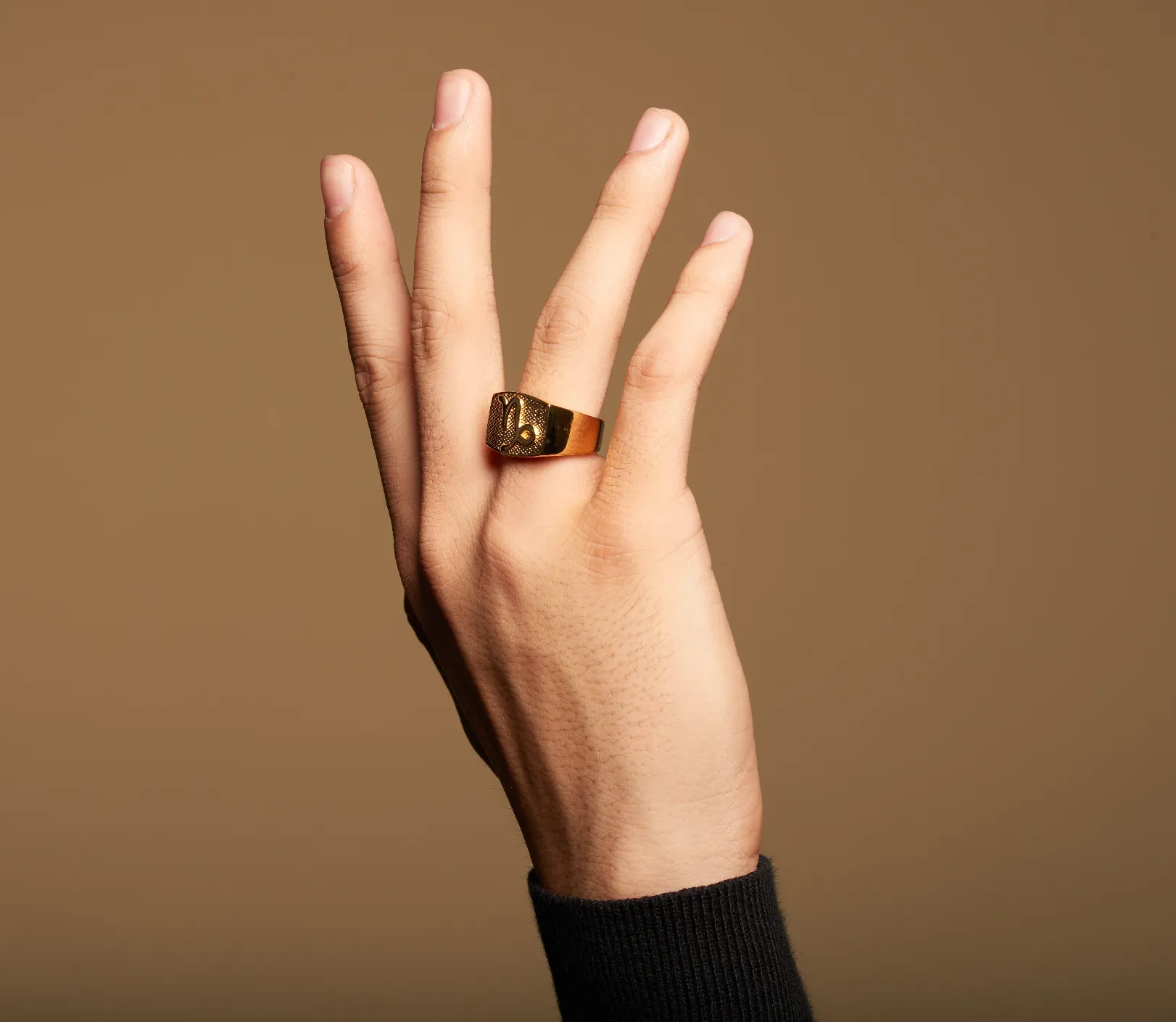 Capricorn Gold&Bold mens ring