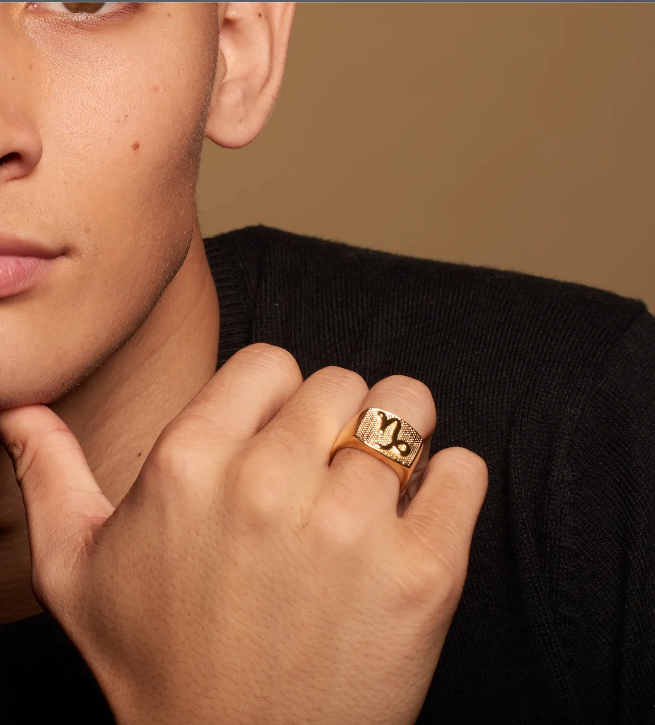 Capricorn Gold&Bold mens ring