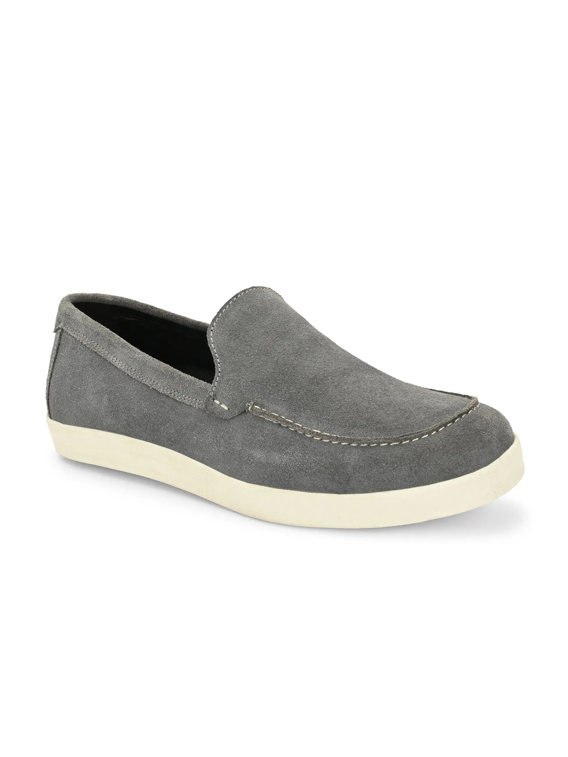 CARLO ROMANO BEIGE COLOR SUEDE LEATHER STYLISH SHOES FOR MEN