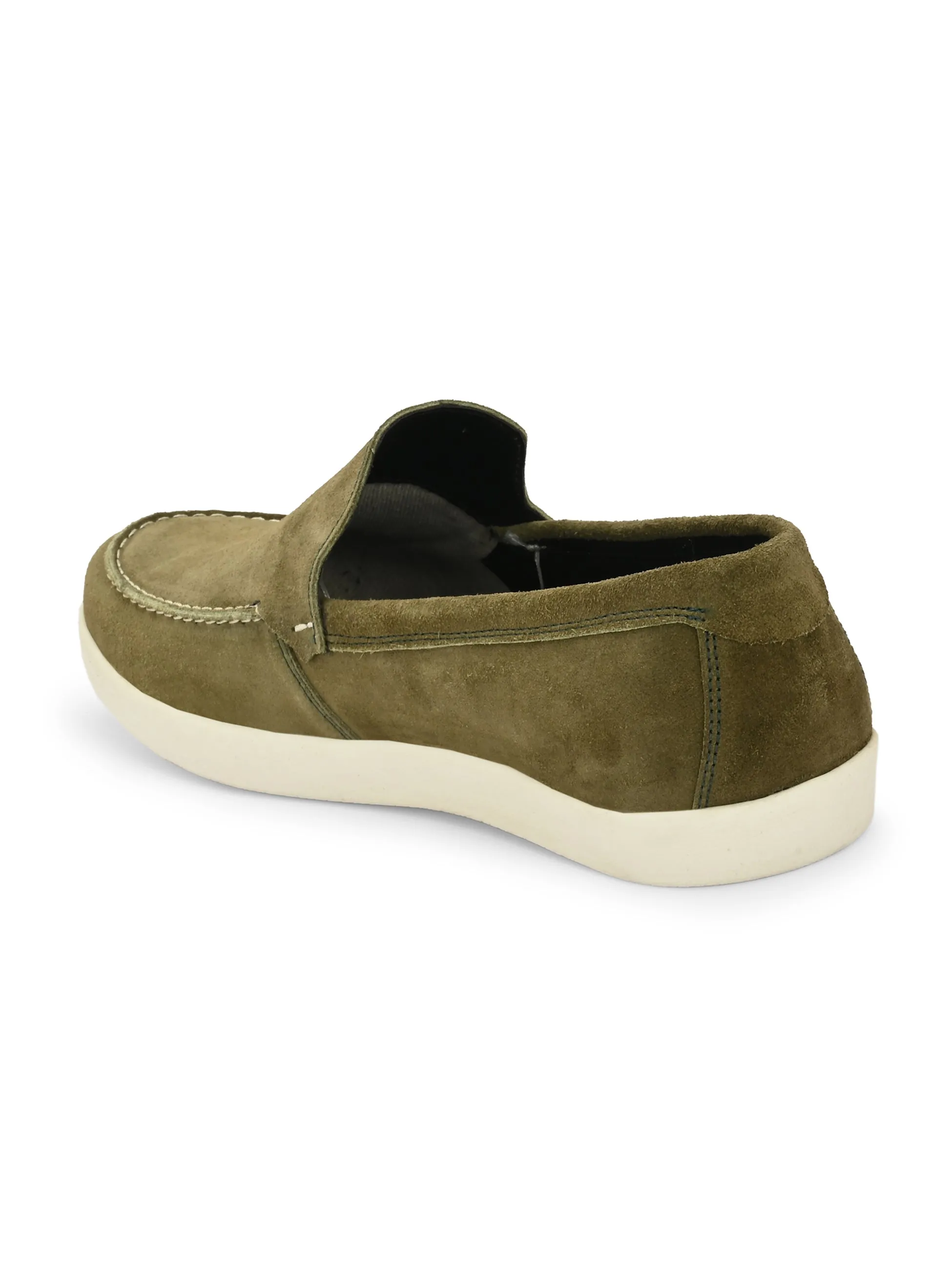 CARLO ROMANO BEIGE COLOR SUEDE LEATHER STYLISH SHOES FOR MEN