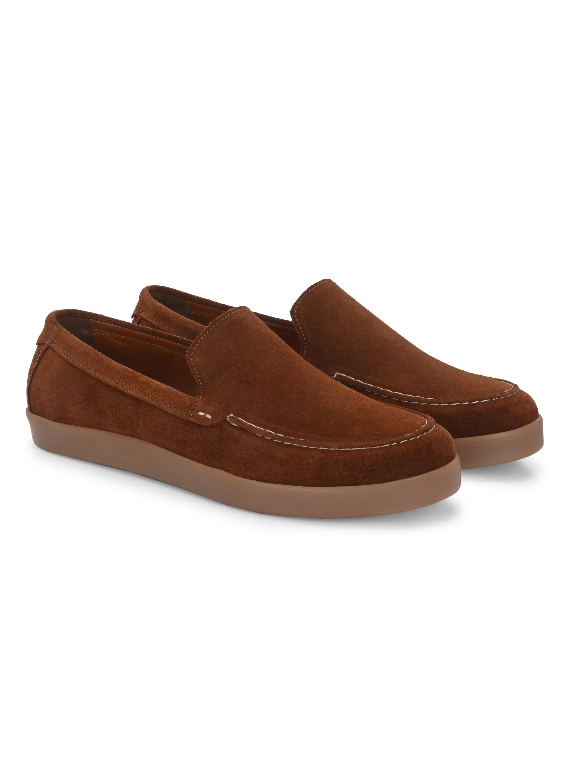 CARLO ROMANO BEIGE COLOR SUEDE LEATHER STYLISH SHOES FOR MEN