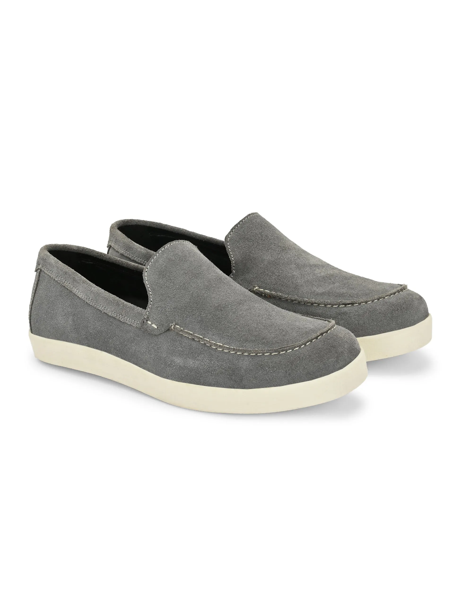 CARLO ROMANO BEIGE COLOR SUEDE LEATHER STYLISH SHOES FOR MEN