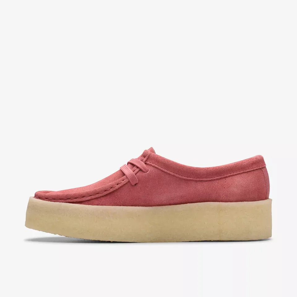 Clarks Women's Wallabee Cup Vintage Pink Suede