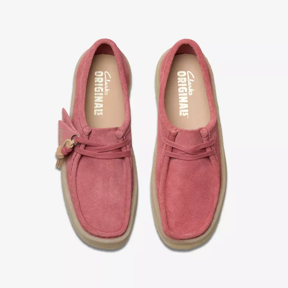 Clarks Women's Wallabee Cup Vintage Pink Suede