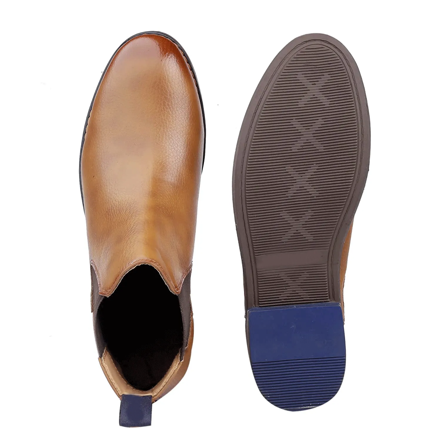 Classy Ankle British Design Tan Chelsea Boots For Men-JonasParamount